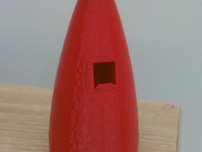 Whistling Nose Cone for Compressed Air Rocket