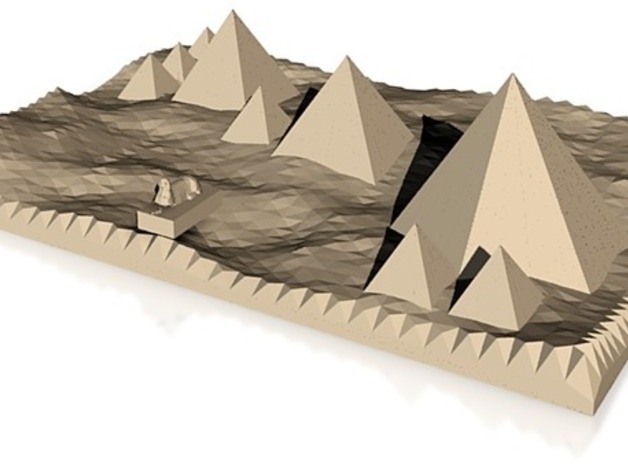 accuarate model of pyramids and sphinx of giza
