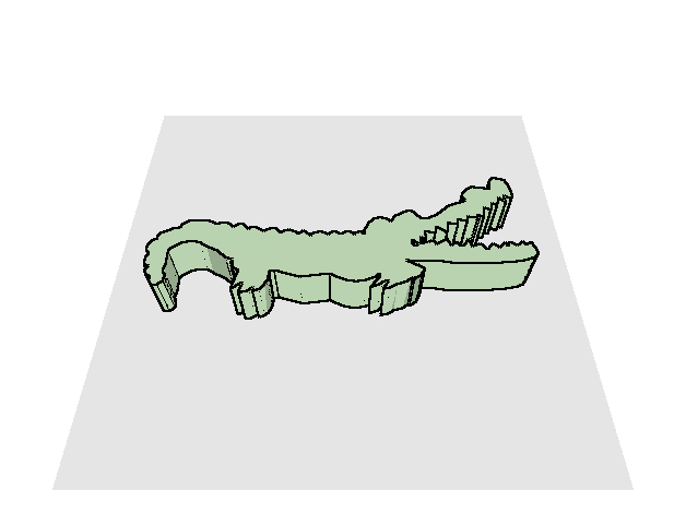 Gator from Doodle 3D