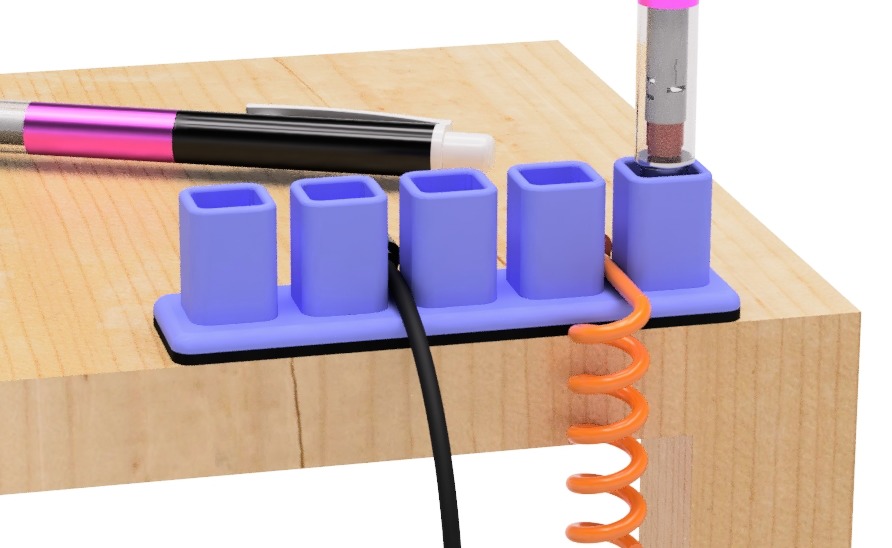 USB cable holder (Pencil case type)