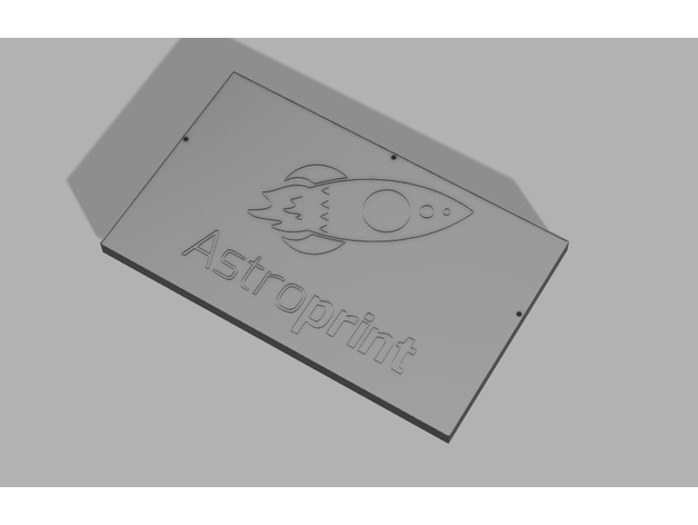 Astrprint Logo back lid.