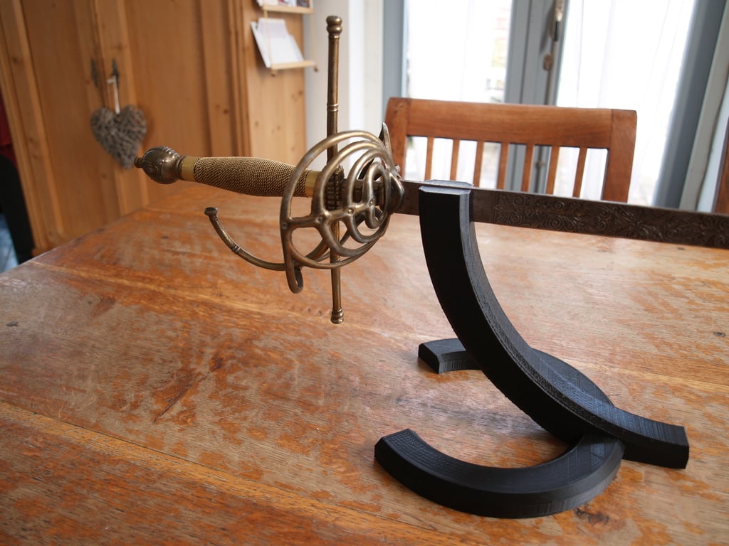 Sword stand for larger sword