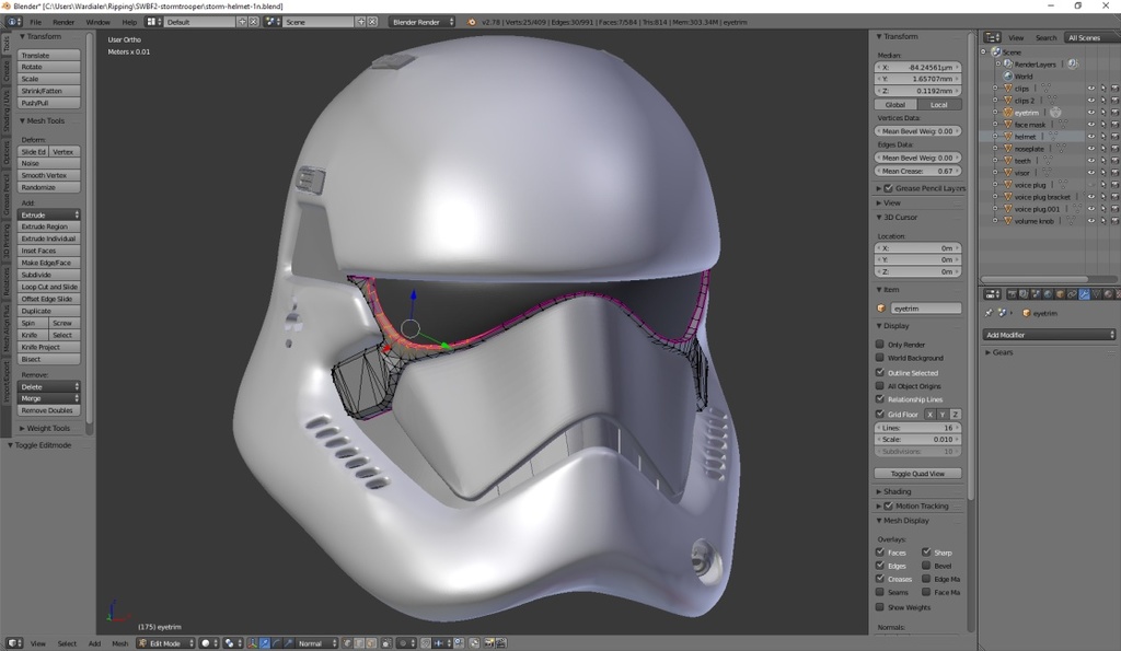 Stormtrooper Helmet 0.1n (AS IS)