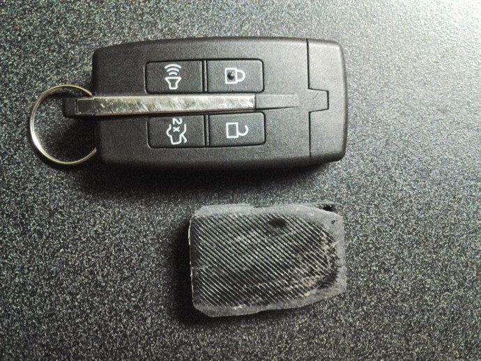 2010+ Ford Taurus Key Fob (shrunken, no buttons) by ivymike - Thingiverse
