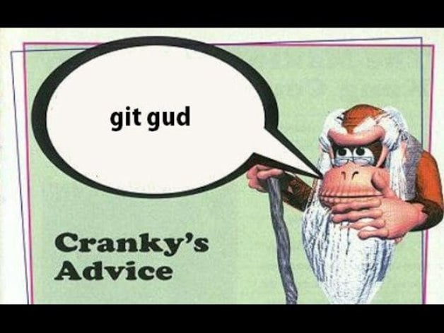 "GIT GUD" sign