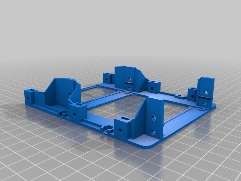 Remix of Drive Bay Adapter V4 (3.5" to 2x2.5") by TheGoatPuncher (less plastic)