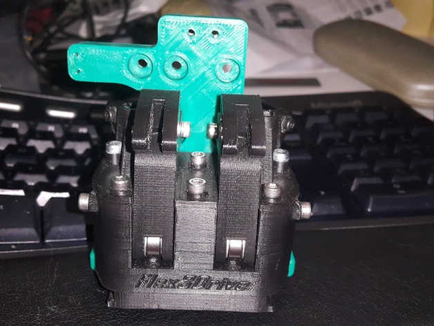 X-carriage for Flex3Drive for wanhao duplicator, malyan m150 and similar i3 clones