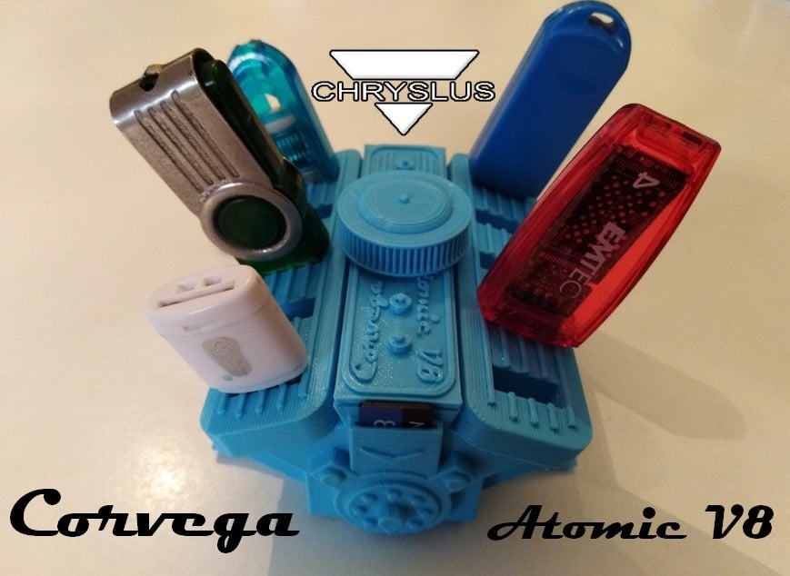 USB HOLDER - Corvega Atomic V8 Motor style