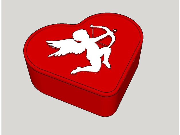 Heart Jewelry Box with Inner Trays