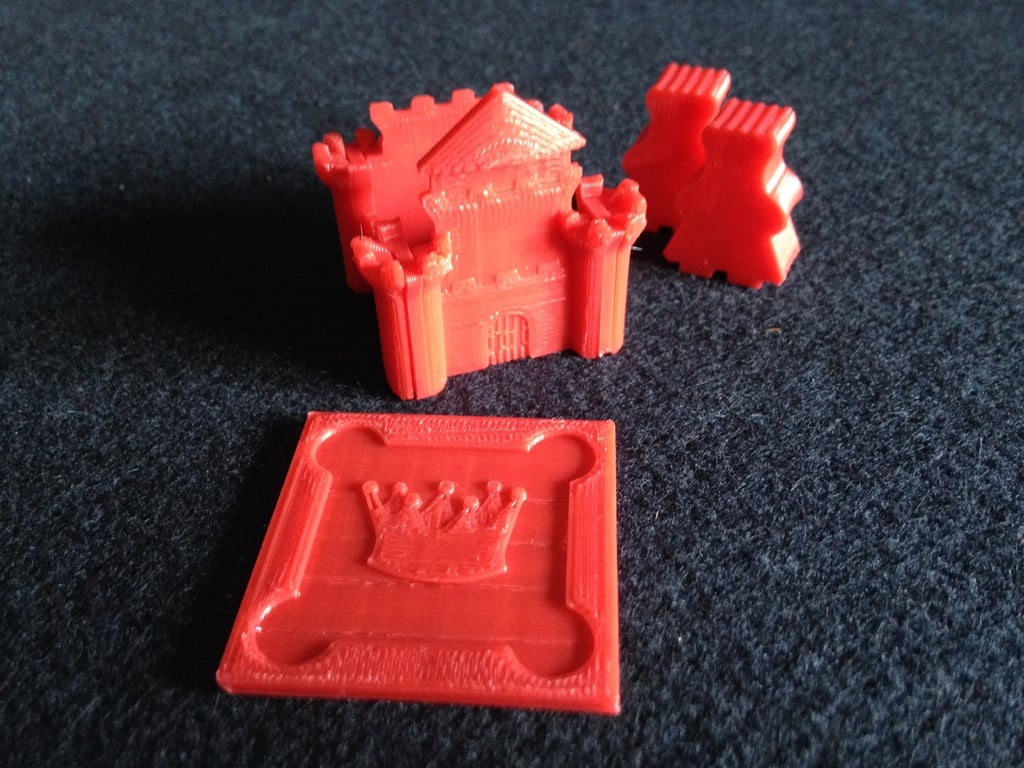 5-piece Kingdomino castle assembly