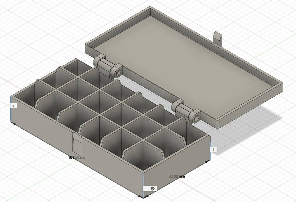 Box for screws or other small parts