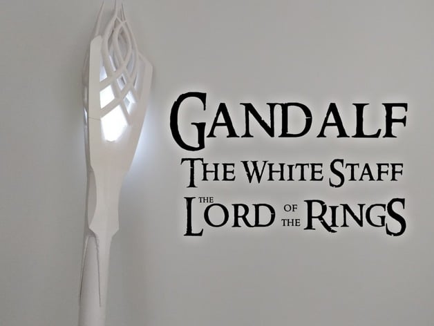 Gandalf The White Staff The Lord Of The Rings