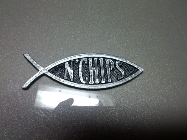 Fish N'Chips Bumper Decal