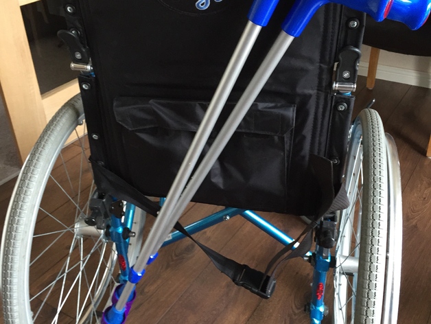 Wheelchair Crutch carrier