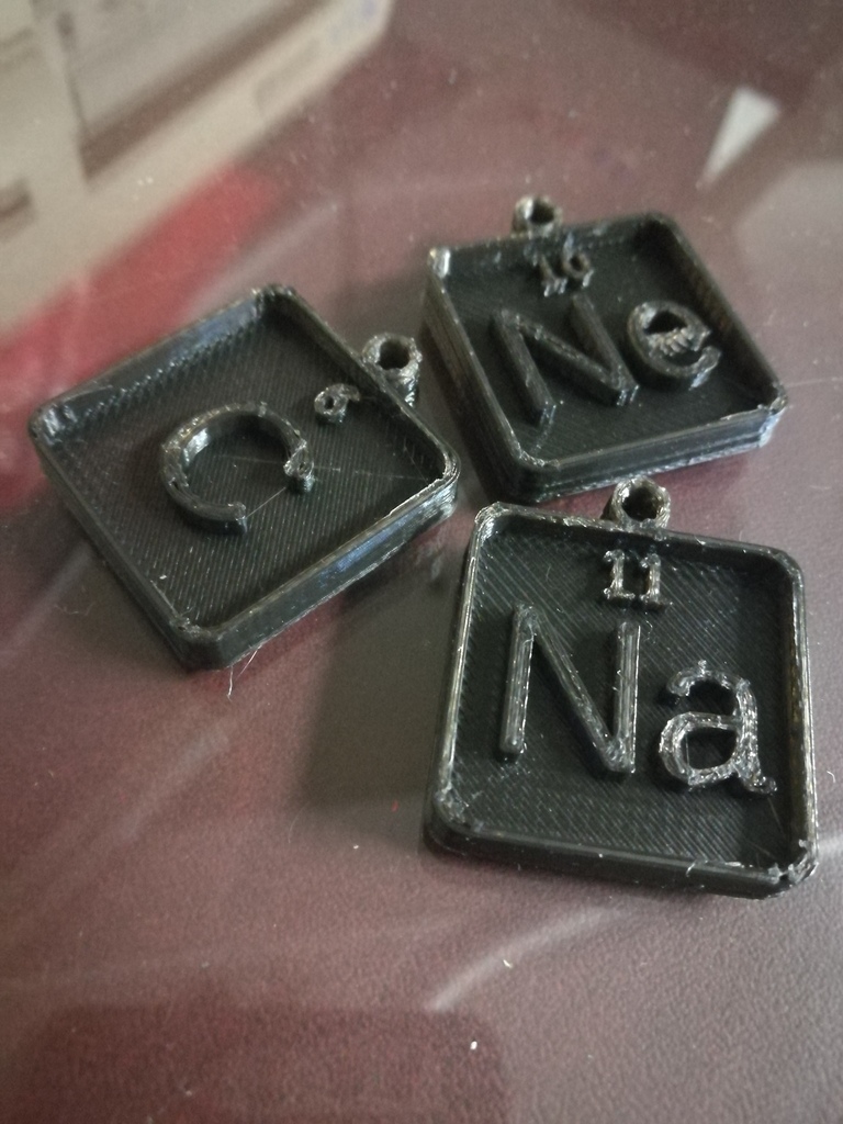 Periodic Table Elements Keyrings