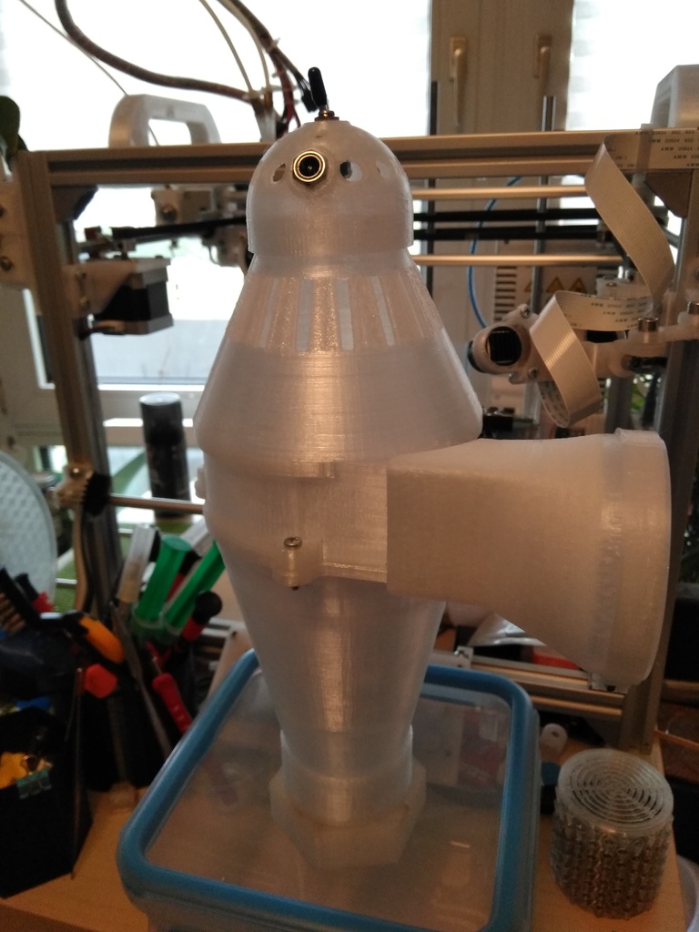 Exhaust Filter Mount for 3D Printed Vacuum Cleaner For CNC Machine