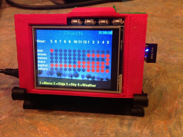 Stand for Raspberry Pi with Adafruit PiTFT