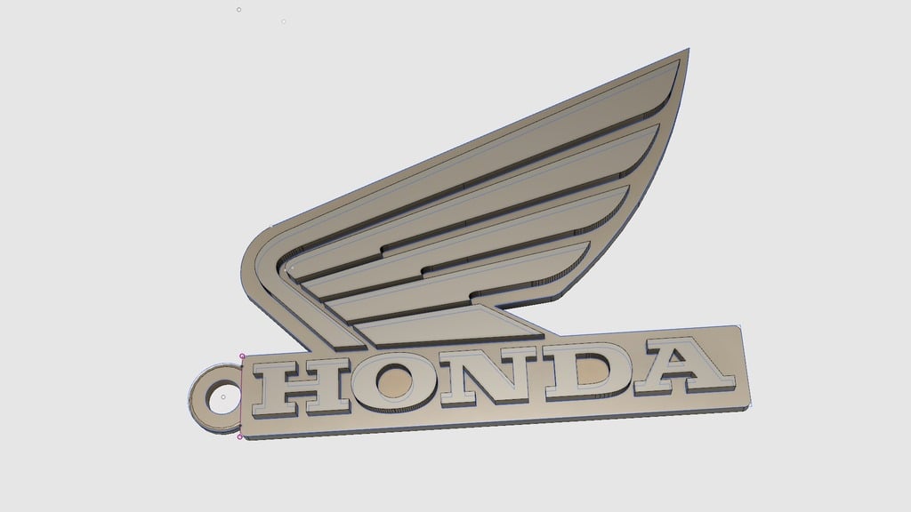 Honda Motorcycle Logo Key Fob