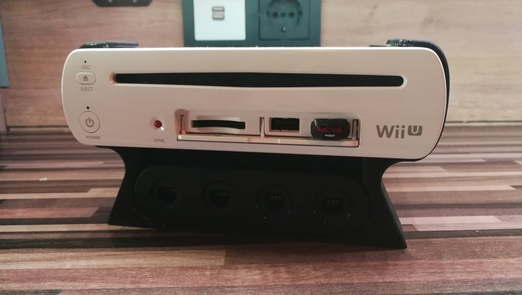 Wii U Gamecube controller gamepad adaptor stand