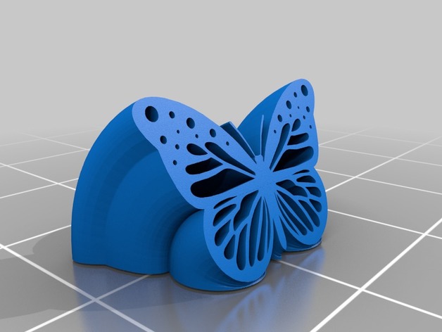 Curved Rubber Butterfly