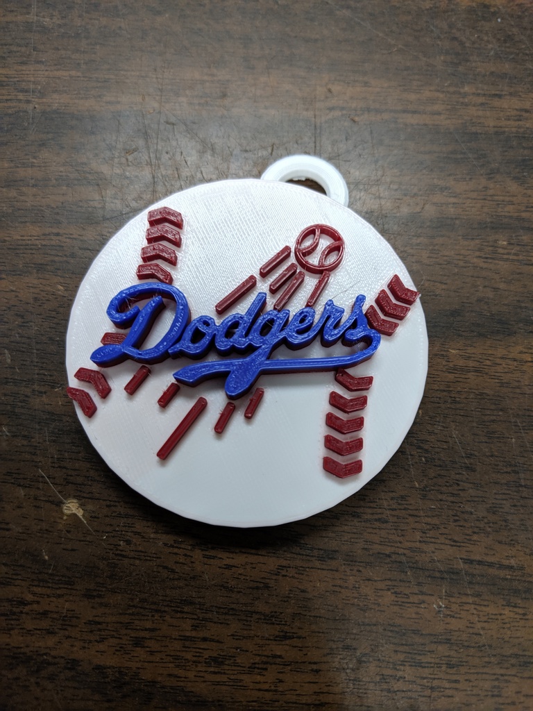 Baseball Team Logo - Los Angeles Dodgers - Multicolor