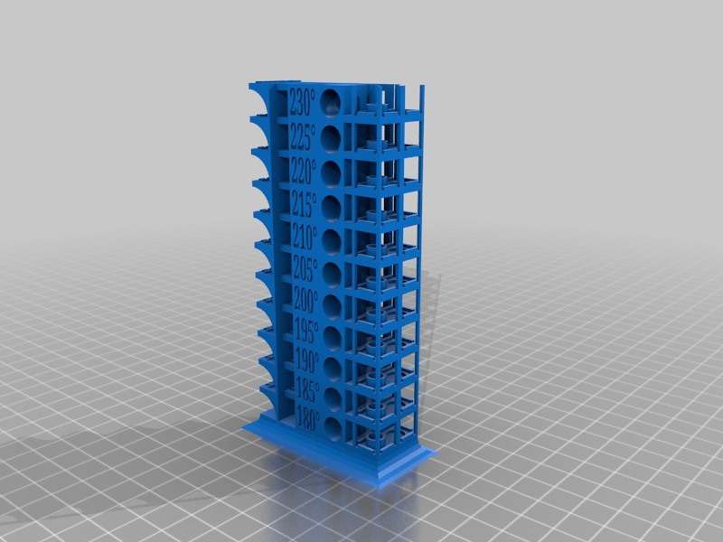 Filament Printing-Temperature Tower