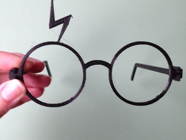 Harry Potter Glasses Snap Fit With Scar