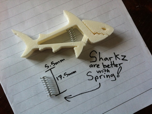 SHARKZ clip (with spring holes)