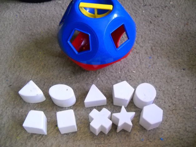 TUPPERWARE Shape O Ball Toy replacement shape blocks