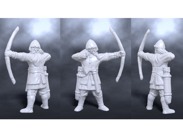 Image of Medieval nordic bowman archer