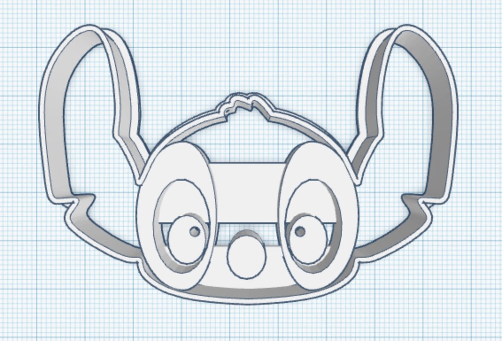 Stitch Cookie Cutter with Face