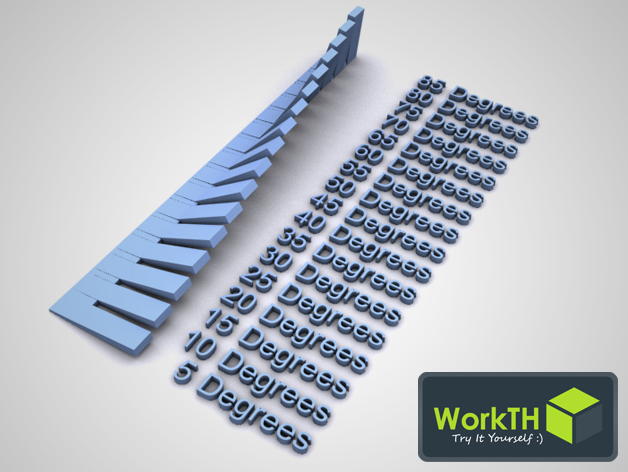 3D Test Degrees without support