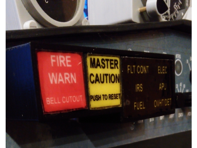 B737 Master Alarm Panel