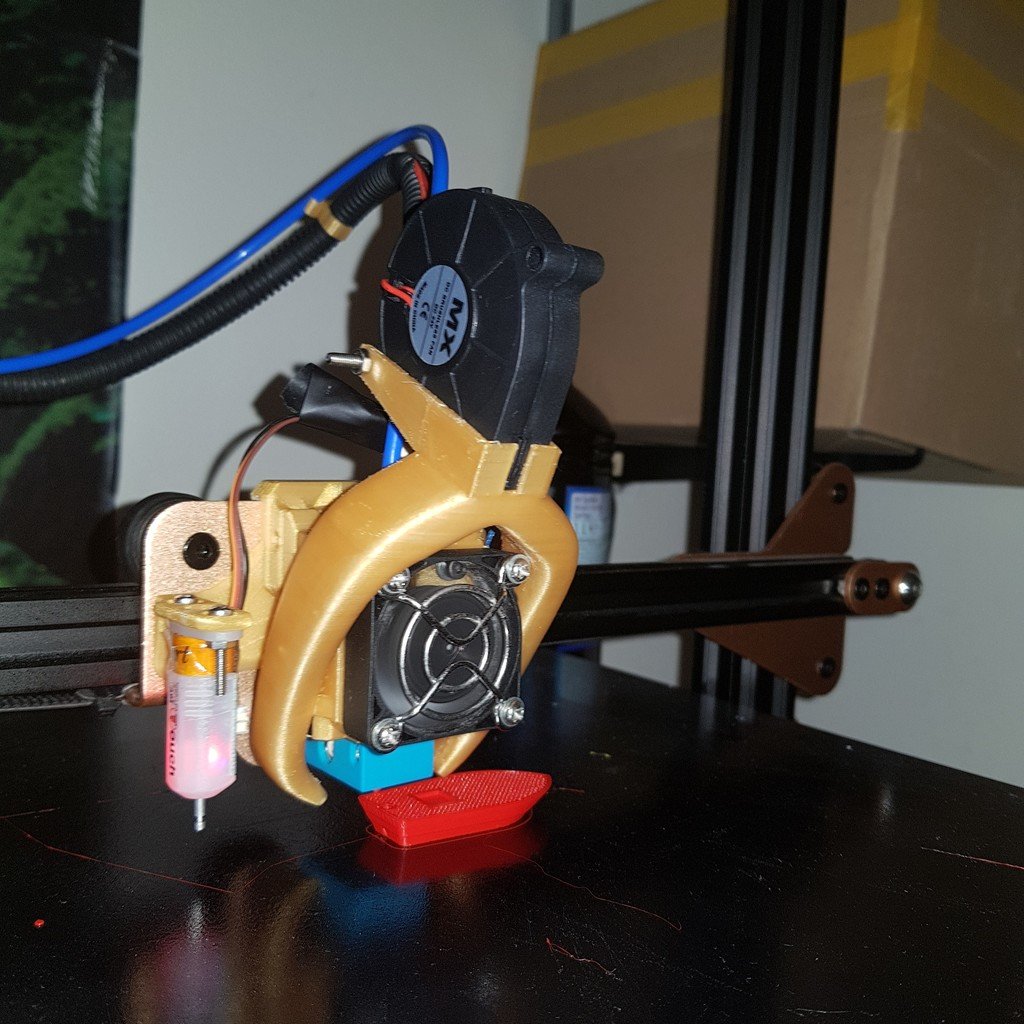 Tevo Tornado e3D v6 fang mount with BL-touch