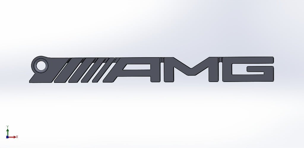 AMG Logo Key Chain