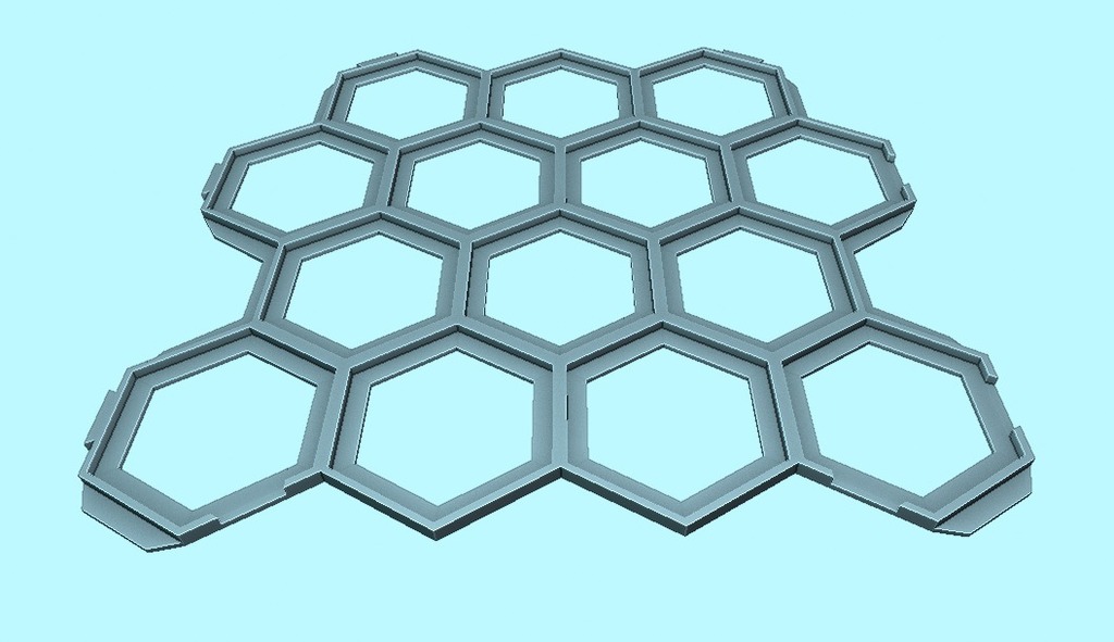 Hex Quest Interlocking Tile Grid
