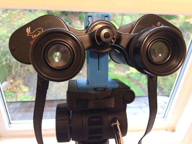 Binocular clamp for Vanguard tripod