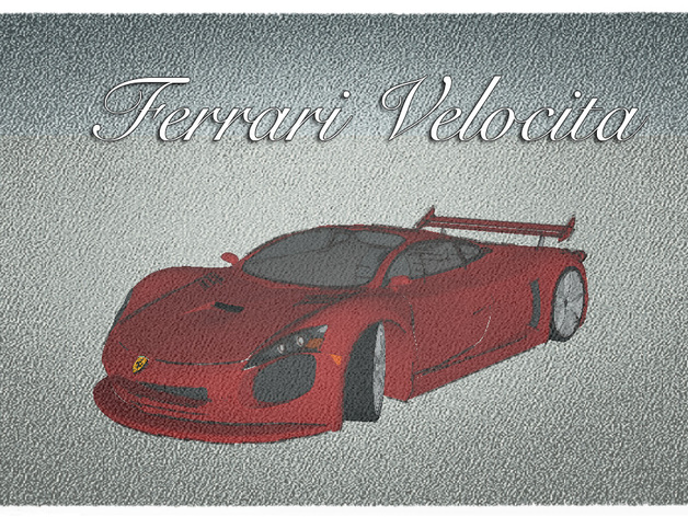 Ferrari Velocita concept car for #WeLoveCars collection by whatakuai