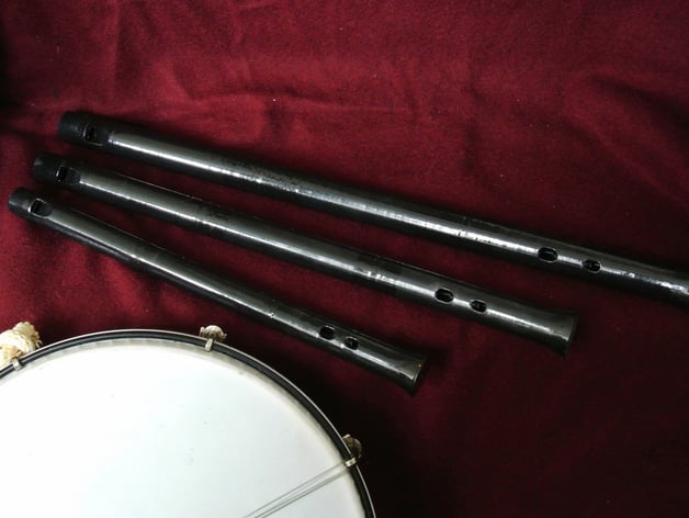 Tabor pipes in G, Bb, C, and D