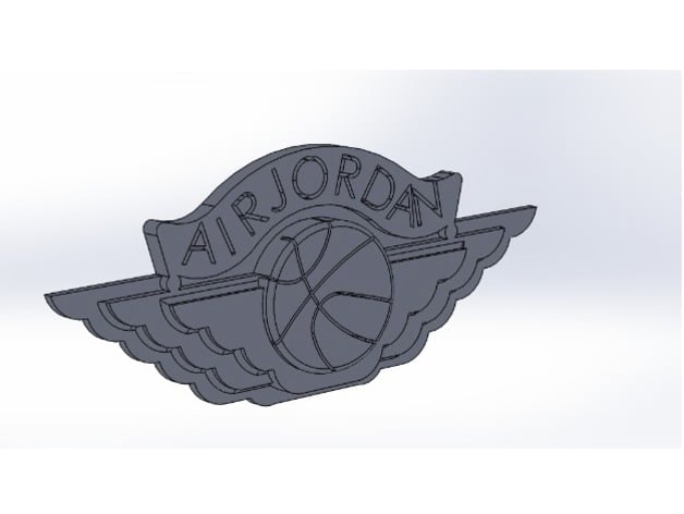 air jordan logo 2d art by ajb11 thingiverse air jordan logo 2d art by ajb11