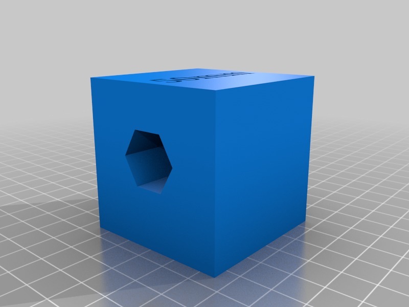 Cube Test printing calibration 50mm