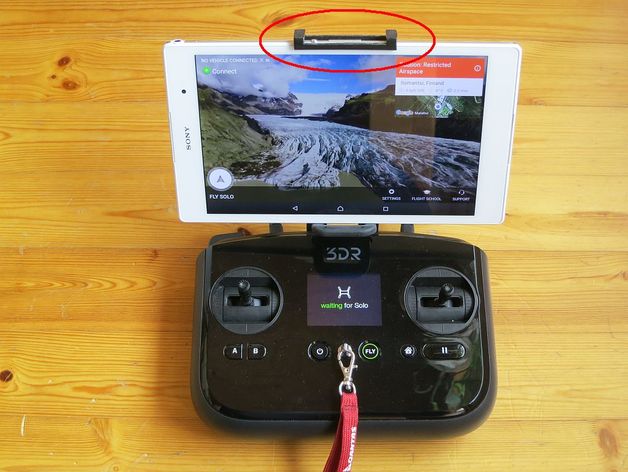 3DR Solo  tablet holder for Sony Xperia Z3