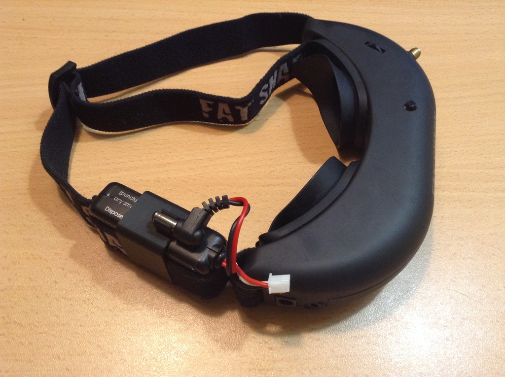 Fatshark goggles battery holster long and tight