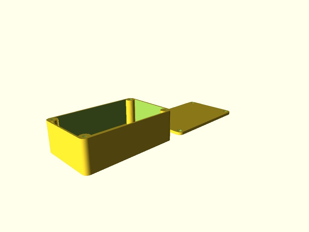 small box with cover - (size can be set via parameter)