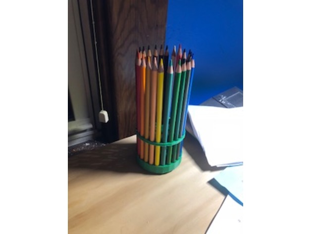 Spinning Colored Pencil Holder