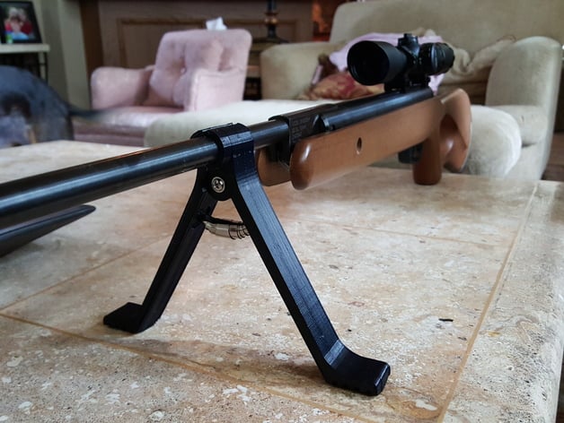 Pellet Pod - Clamp on bipod for air guns with 15mm barrel