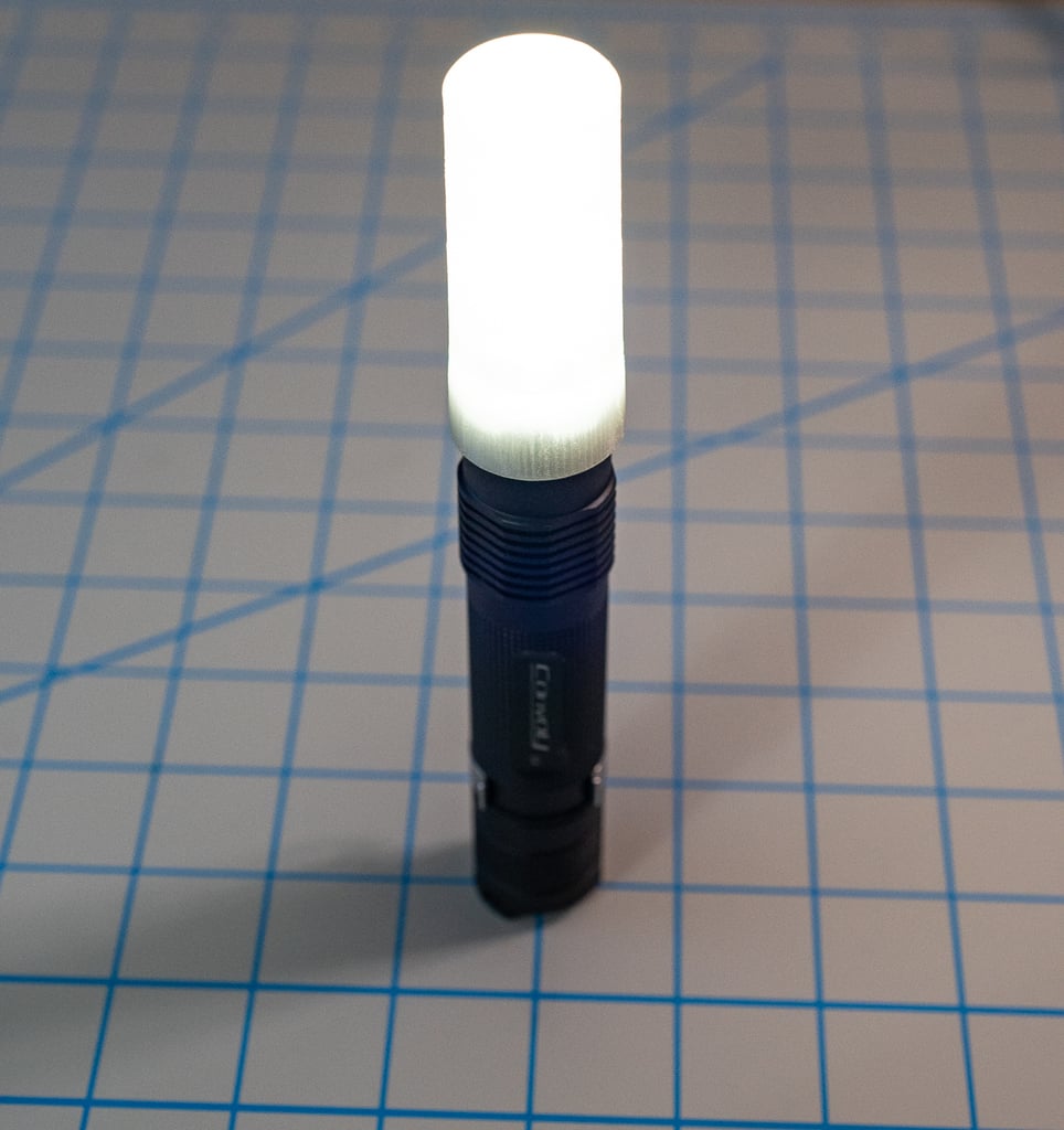 Diffuser for Convoy S series flashlights and 24mm flashlights