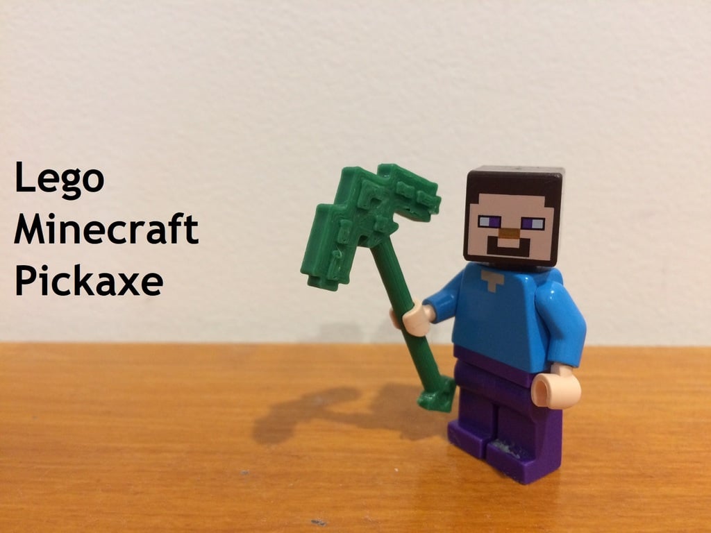 Lego Compatible Minecraft Pickaxe