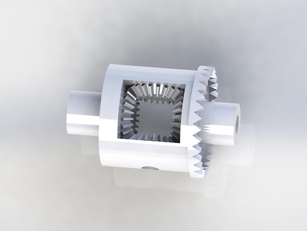 1:25 scale RC Differential for 3mm axel shafts (Updated diff gears)