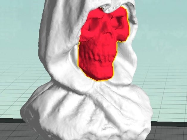 Remix to print the grim reaper in two color, dual extruders.